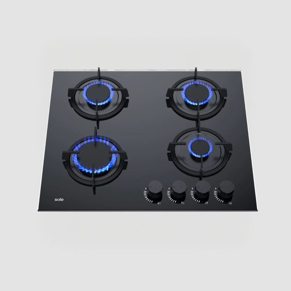 Encimera Vidrio Templado Sole a Gas 60cm